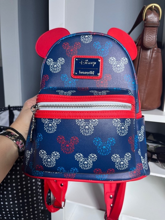 Disney Handbags - Loungefly Patriotic Mickey Backpack NWT